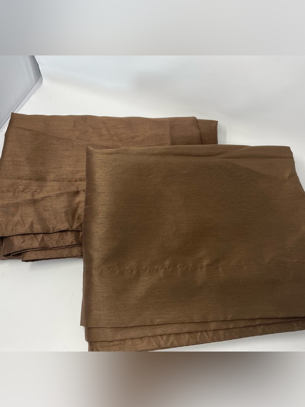 Polyester Brown Curtain Set